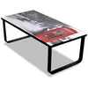 Image de Table Basse Avec Impression De Cabine Téléphonique Dessus Verre Vidaxl