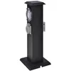 Image de vidaXL Borne Jardin Électrique 2 Prises avec Minuterie Bloc Prises Extérieures 41234