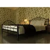 Image de vidaXL Lit avec matelas Noir Métal 180 x 200 cm