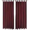 Image de 2 Pcs Rideau À Passant Micro Satin Bordeaux 140 X 175 Cm Vidaxl