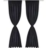Image de 2 pcs Rideau Blackout Occultant Noir Tête à Fente 135 x 245 cm 130370