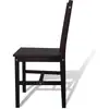 Image de Vidaxl chaises à manger lot de 4 marron foncé pinède 241517