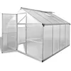 Image de vidaXL Serre renforcée en aluminium avec cadre de base 605 m² 41318