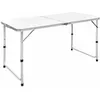 Image de vidaXL Table pliable de camping Hauteur réglable Aluminium 120x60 cm 41325
