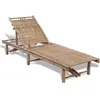 Image de Chaise longue en bambou - Naturel - 200 x 65 cm