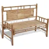 Image de vidaXL Banc de jardin 120 cm Bambou