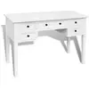 Image de Vidaxl bureau blanc à 5 tiroirs 241533