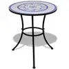 Image de Vidaxl table mosaïque 60 cm bleu/blanc 41530