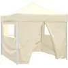 Image de Tente Pliable Avec 4 Parois Crème 3 X 3 M Vidaxl