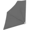 Image de Auvent latéral pliable - vidaXL - 140x140 cm - Gris - Imperméable - Polyester 100%