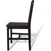 Image de Vidaxl chaises à manger lot de 6 marron foncé pinède 271499