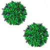 Image de Ensemble De 2 Boules De Buis Artificiel Avec Lavande 30 Cm Vidaxl