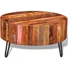 Image de vidaXL Table basse ronde Bois massif de récupération 241626