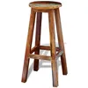 Image de vidaXL Tabouret de Bar en Bois Massif Recyclé Chaise Haute Fauteuil Bistrot 241647