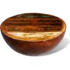 Image de vidaXL Table basse Forme de bol avec base en acier Bois recyclé 241648