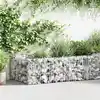 Image de Jardinière À Gabion Acier Galvanisé 180 X 90 X 50 Cm Vidaxl