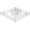 Image de Jardinière En Gabion Acier Galvanisé 120x120x20 Cm Vidaxl