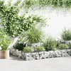 Image de vidaXL Jardinière à Gabion Fil Galvanisé Panier Clôture Jardin Patio Terrasse 141625