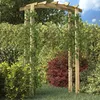 Image de vidaXL Arche de Jardin en Bois de Pin Massif 150x60x210 cm Résistante à la Pourriture Support pour Plantes Grimpantes 41662