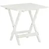 Image de Table De Bistro Blanc 46x46x47 Cm Bois D'acacia Massif Vidaxl
