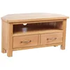Image de vidaXL Meuble TV avec tiroir 88 x 42 x 46 cm Bois de chêne solide
