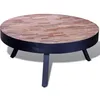 Image de vidaXL Table basse ronde Bois de teck recyclé