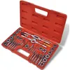 Image de Jeu de tarauds et de filières - VIDAXL - 40 pièces - Acier au carbone - Mallette de transport incluse