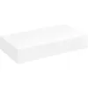 Image de Étagère Murale Avec 1 Tiroir Mdf Blanc Rangement De Livres/dvd Vidaxl