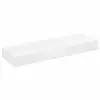 Image de Vidaxl étagère murale avec 1 tiroir mdf blanc rangement de livresdvd 242188