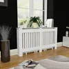 Image de vidaXL Cache-radiateur 152 cm MDF Blanc 242190