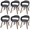 Image de vidaXL 6x Chaise Salle à Manger Bois Cintré Cuir Artificiel Chaises de Cuisine 271950