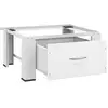 Image de Vidaxl socle pour machine à laver avec tiroir blanc 50448