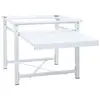 Image de Vidaxl socle pour machine à laver avec étagère coulissante blanc 50449