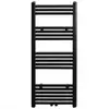 Image de Vidaxl sèche-serviettes eau chaude à rails droits noir 500 x 1160 mm 141907