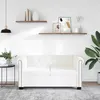 Image de vidaXL Canapé à 2 places Cuir synthétique Blanc