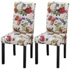 Image de Chaises À Manger Lot De 2 Multicolore Tissu Vidaxl