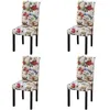 Image de vidaXL Chaises de salle à manger 4 pcs Multicolore Tissu