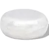 Image de vidaXL Table basse martelée en aluminium Argenté 242322