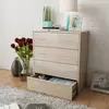 Image de Buffet Avec 4 Tiroirs 60 X 30,5 X 71 Cm Couleur De Chêne Vidaxl