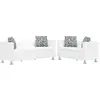 Image de Ensemble De Canapés 2 Places Et 3 Places Cuir Synthétique Blanc Vidaxl