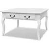 Image de Vidaxl table basse avec 4 tiroirs blanc 242436
