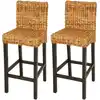 Image de Tabourets De Bar Lot De 2 Abaca Vidaxl