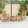 Image de Chaises Pliables De Jardin Lot De 2 Bois De Teck Solide Vidaxl