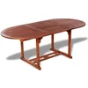 Image de vidaXL Table de jardin (150-200)x100x75 cm Bois dacacia massif 41818