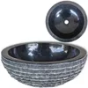Image de vidaXL Lavabo Marbre 40 cm Noir