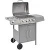 Image de vidaXL Barbecue à gaz 4 + 1 zone de cuisson Argenté