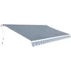 Image de vidaXL Auvent Pliant à Manoeuvre Manuelle 500 cm Store de Balcon Terrasse 42154