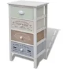 Image de Armoire De Rangement En Style Français 4 Tiroirs Bois Vidaxl