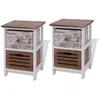 Image de vidaXL Tables de chevet 2 pcs en bois