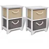 Image de vidaXL Table de chevet 2 pcs Bois